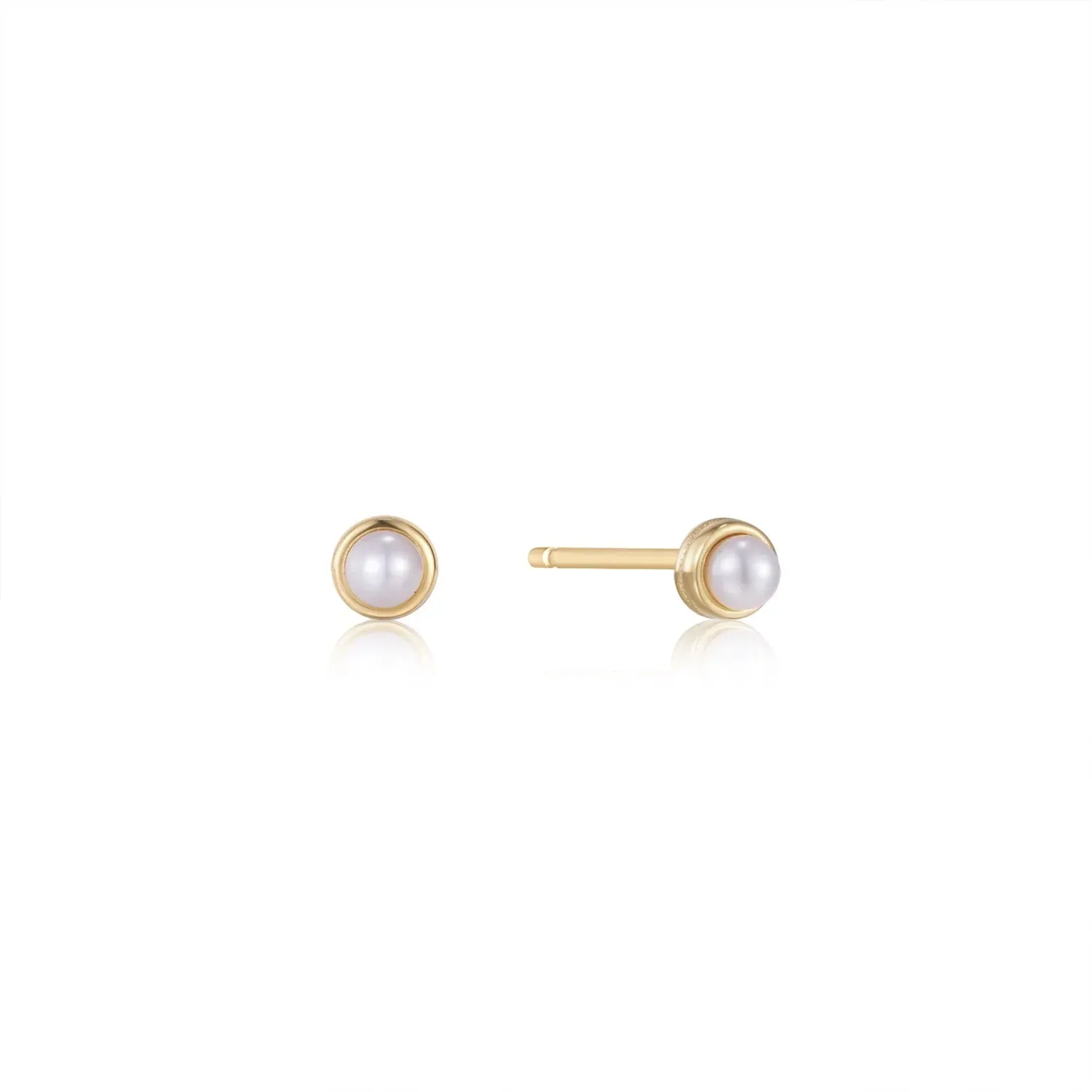 Pearl Power - Pearl Cabochon Stud Earrings - 2 colours