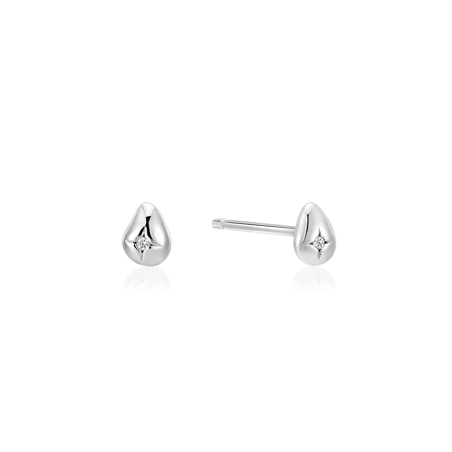 Pearl Power - Pebble Sparkle Stud Earrings - 2 colours