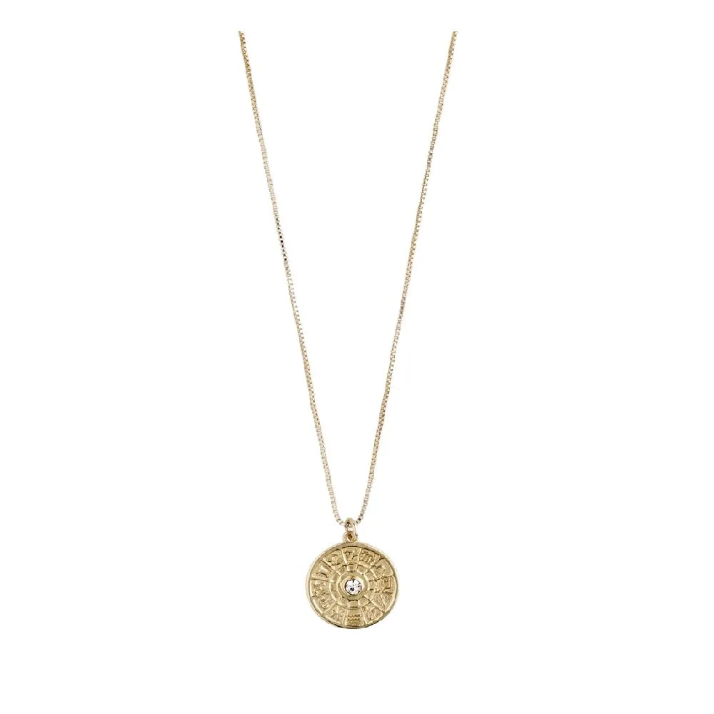 Pilgrim - Fia Necklace - Gold Plated Crystal