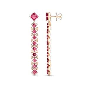 R.08®Vivant Coloured Gemstone Earrings | Rose Gold