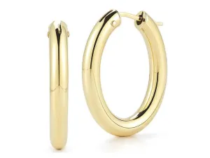 Roberto Coin's Designer 18K Yellow Gold Perfect Hoop Earrings