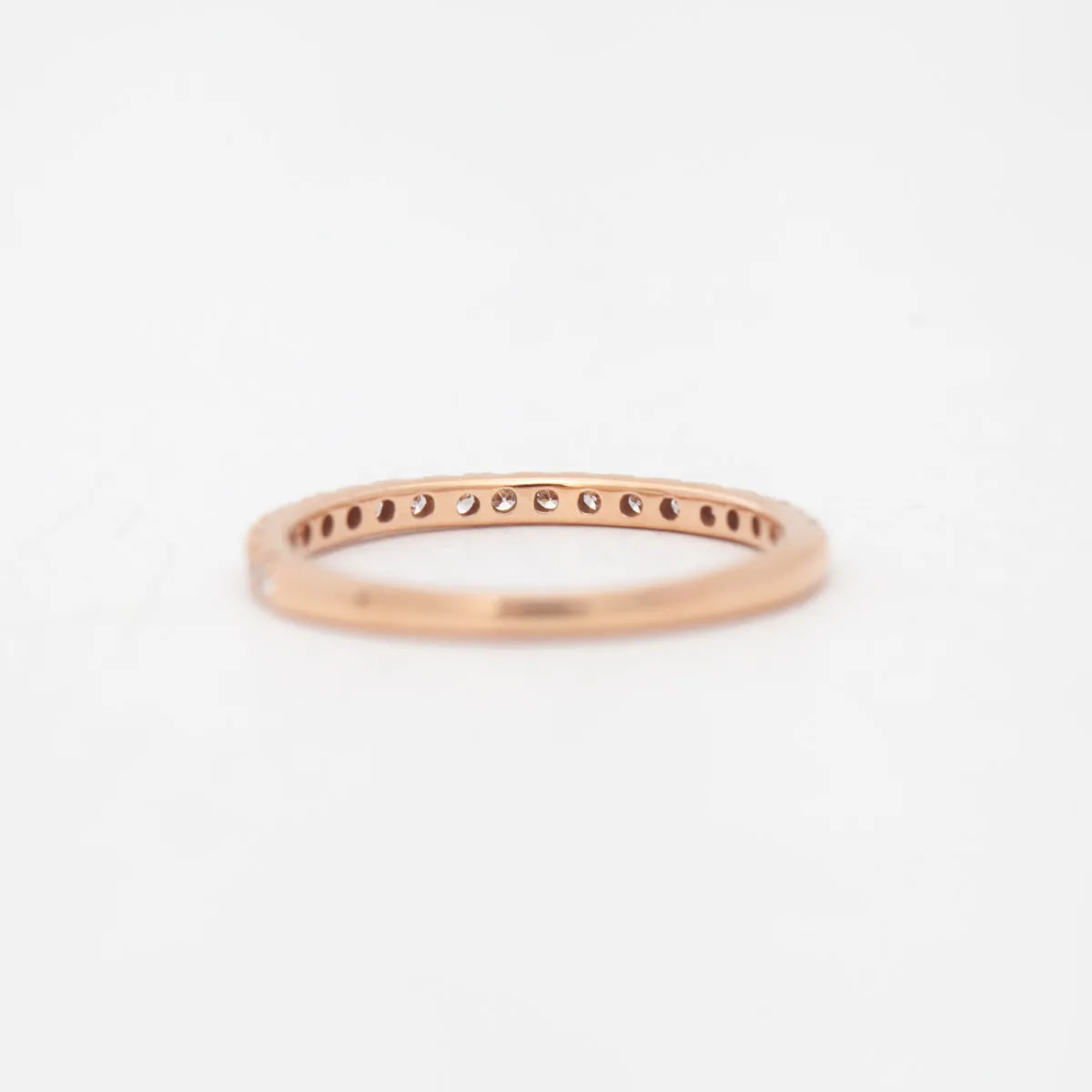 Rose Gold French Set Half-Eternity Band