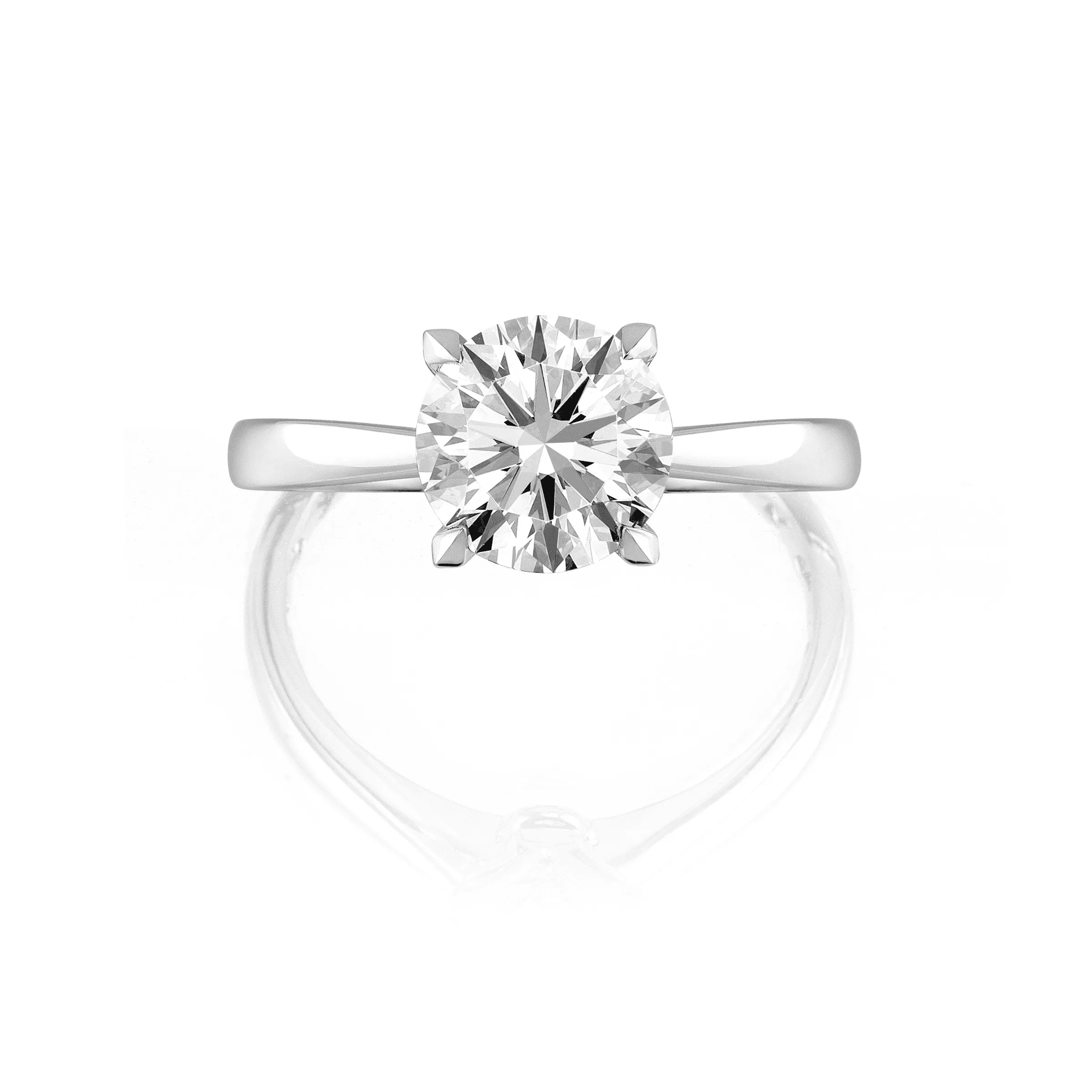 Round Solitaire Semi-Mount Ring