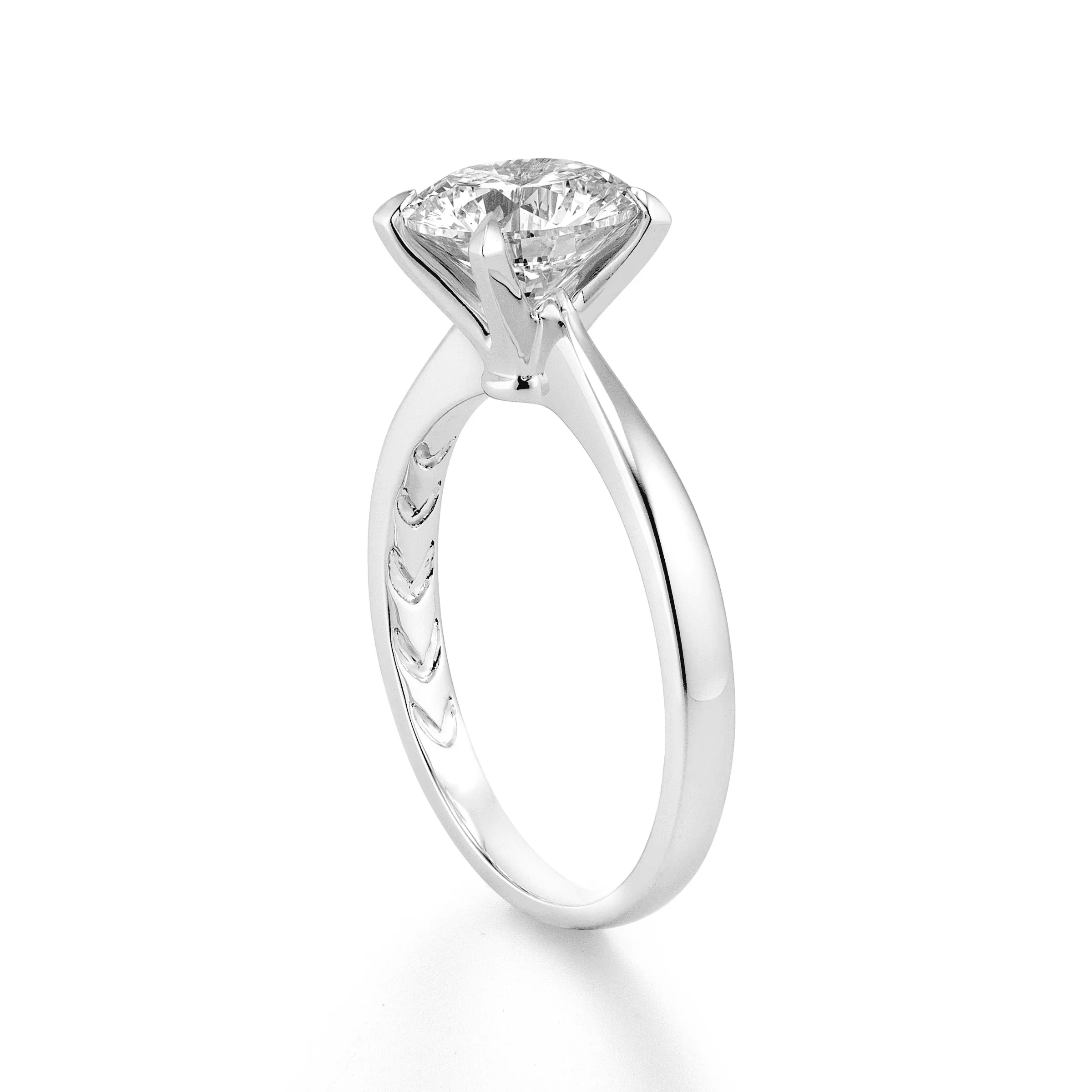 Round Solitaire Semi-Mount Ring