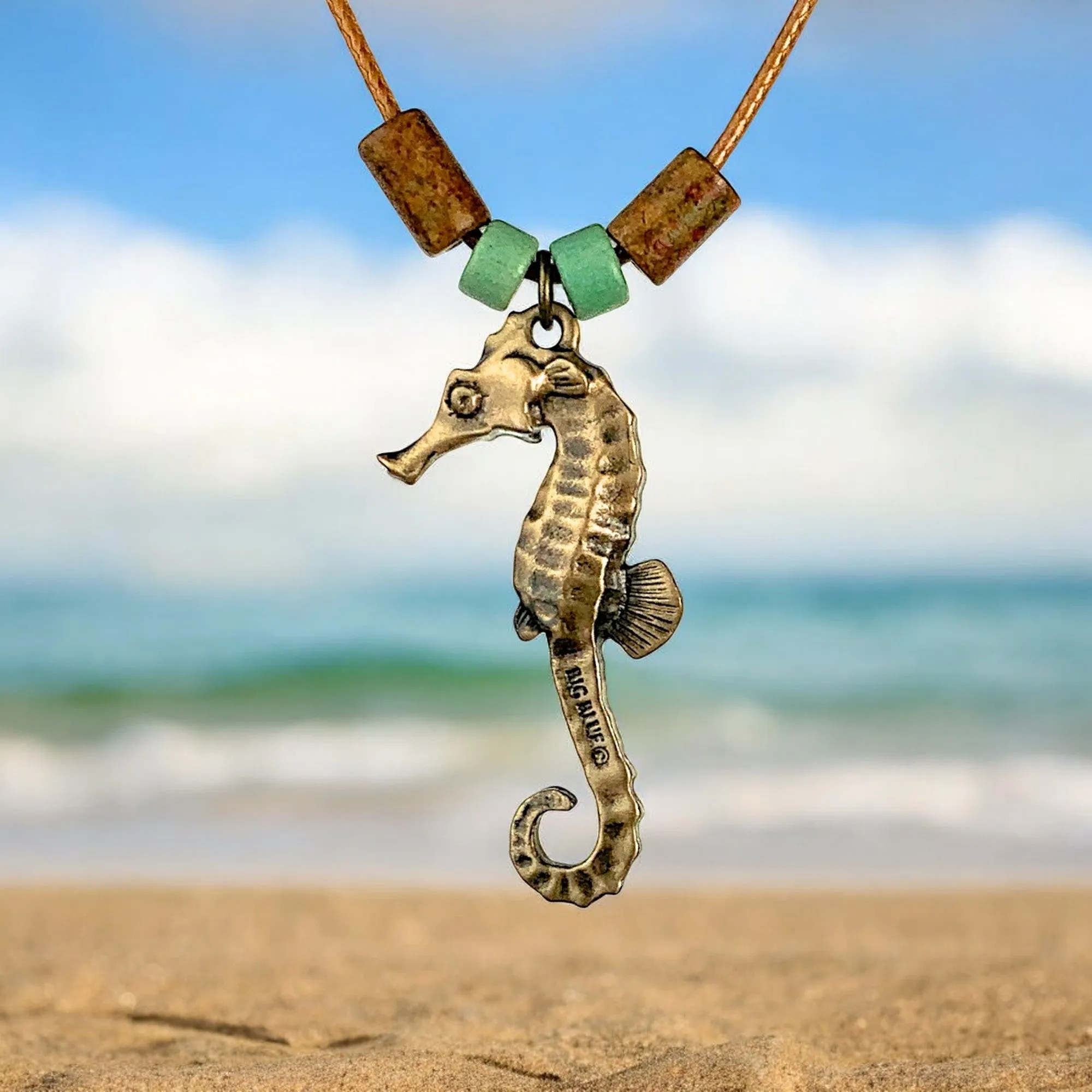 Seahorse Necklaces for Women- Bronze Sea Horse Jewelry for Women, Seahorse Gifts, Seahorse Charm, Seahorse Pendant