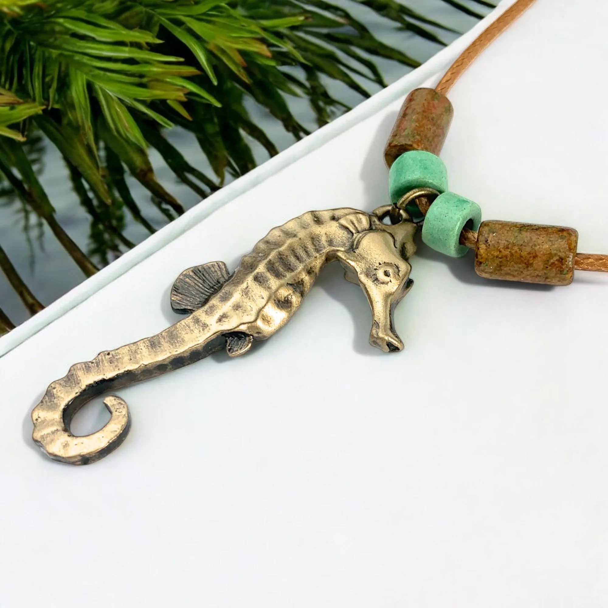 Seahorse Necklaces for Women- Bronze Sea Horse Jewelry for Women, Seahorse Gifts, Seahorse Charm, Seahorse Pendant