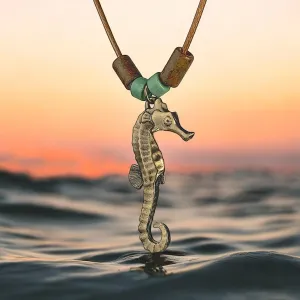 Seahorse Necklaces for Women- Bronze Sea Horse Jewelry for Women, Seahorse Gifts, Seahorse Charm, Seahorse Pendant