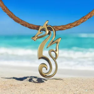 Seahorse Necklaces for Women Bronze- Seahorse Jewelry for Girls, Seahorse Gifts for Seahorse Lovers, Seahorse Charms, Seahorse Pendant