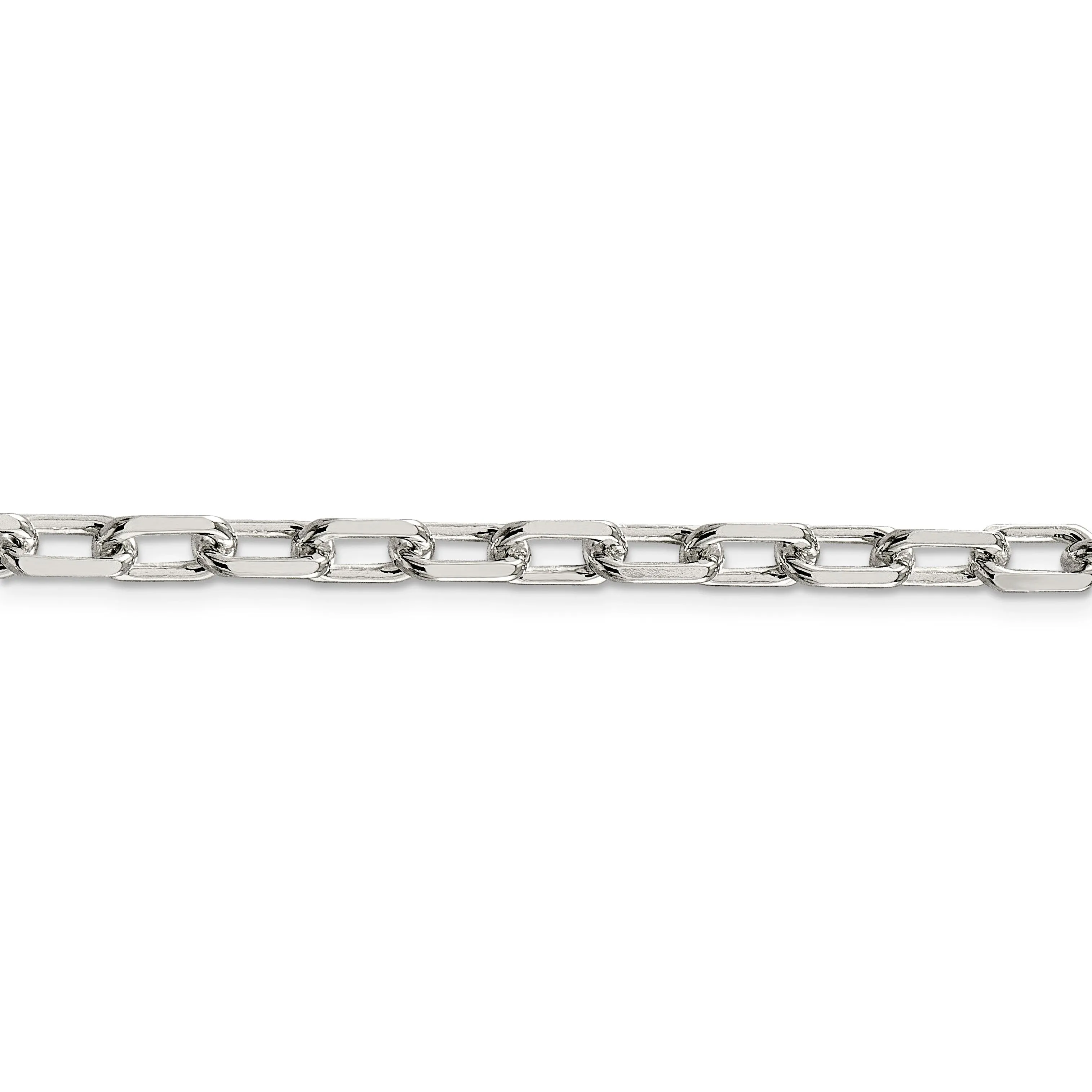 Silver 5.50-mm Fancy D.C Open Link Cable Chain