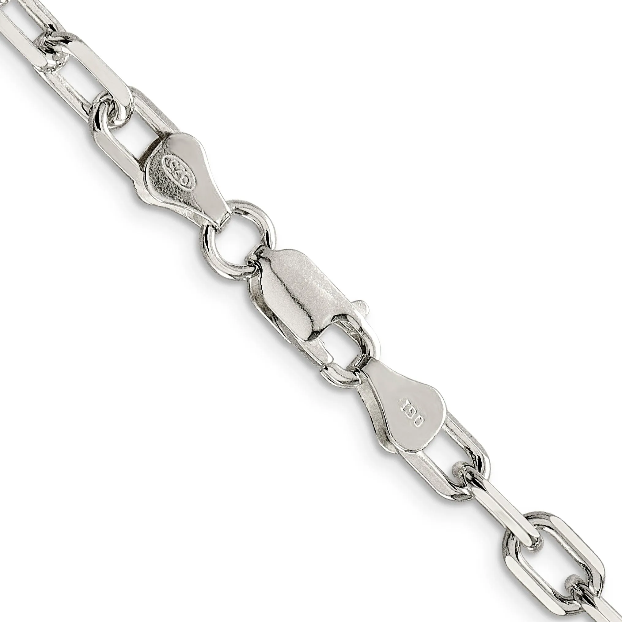 Silver 5.50-mm Fancy D.C Open Link Cable Chain