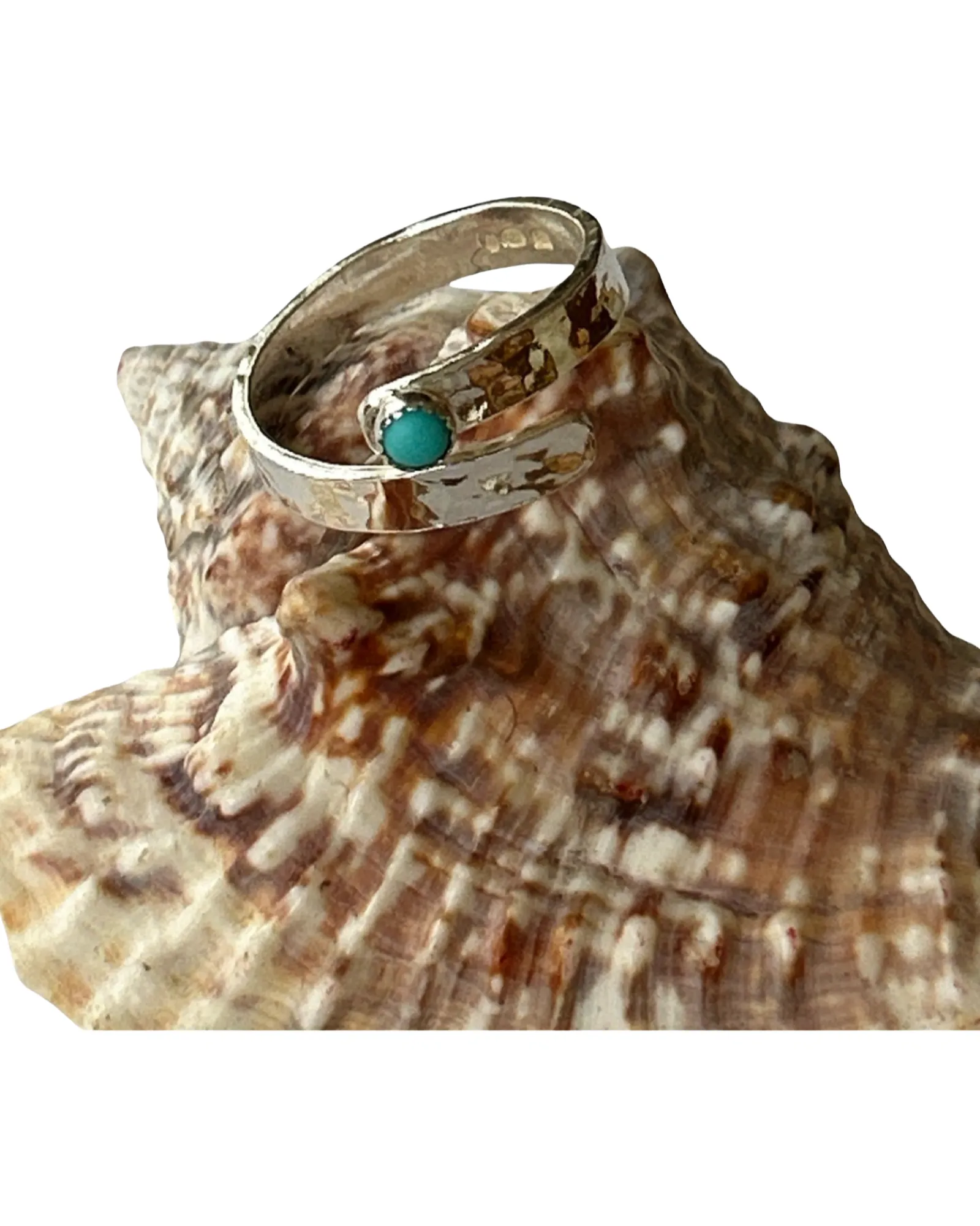 Silver Turquoise Wrap Ring