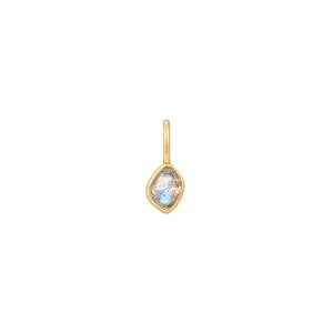 Sterling Silver & 14K Yellow Gold Plated Labradorite Charm by Ania Haie