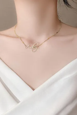 TastyHottie - Minimalist Letter Necklace