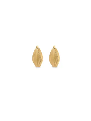 Textured French Clam Earrings