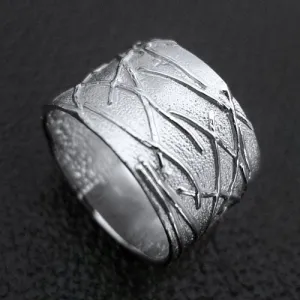 The Threaded Sterling Silver Ring