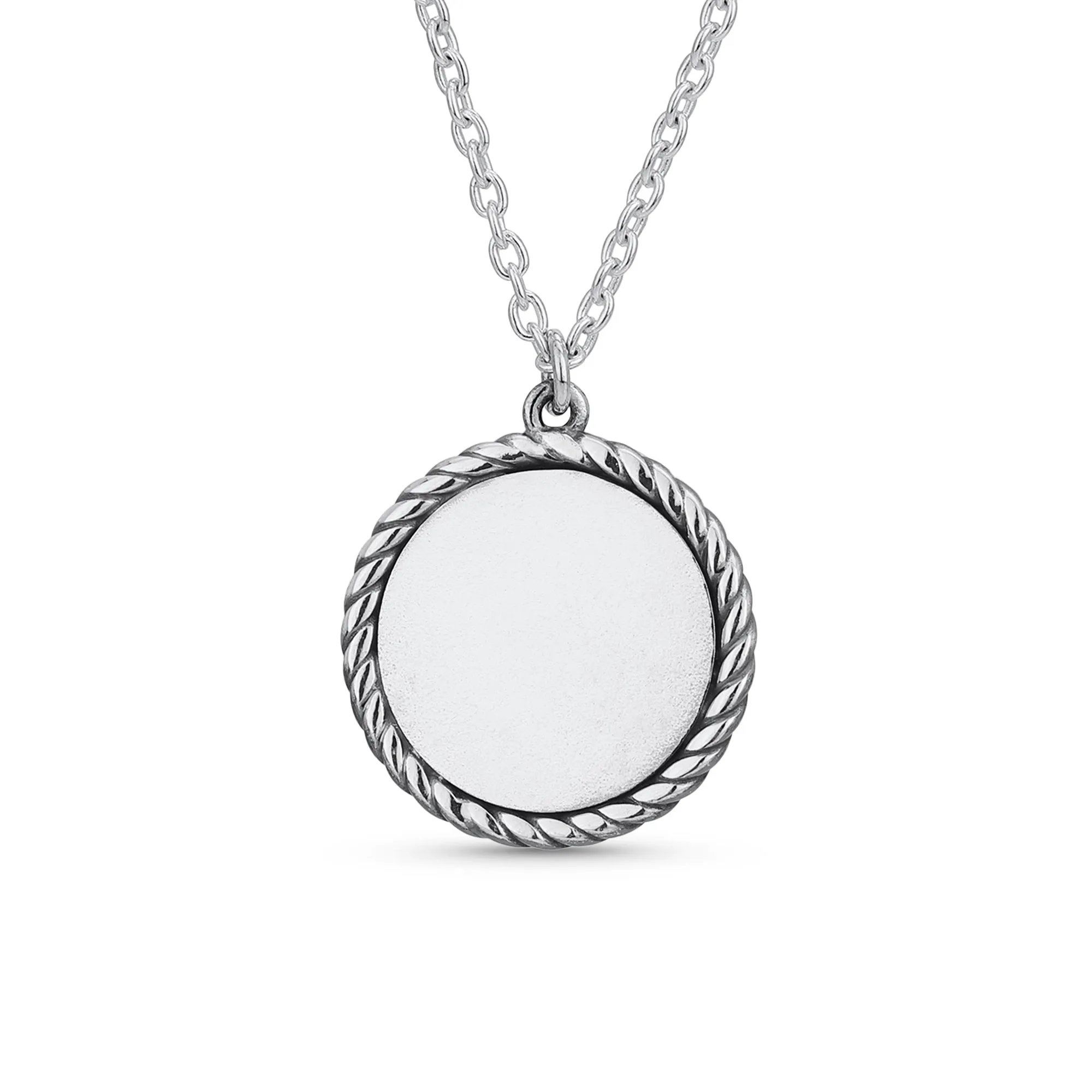 Unisex Christian Jesus Christ Pendant Necklace in Sterling Silver