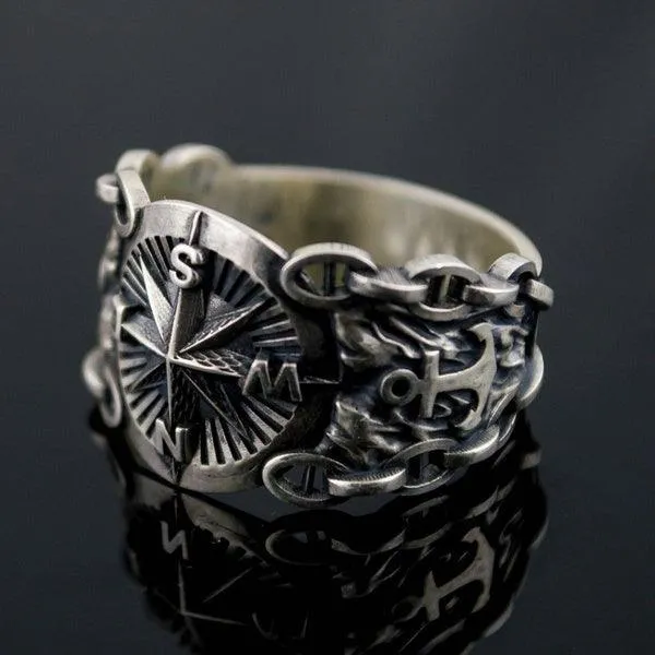 Vintage Compass Ring