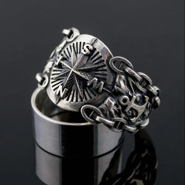 Vintage Compass Ring