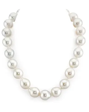 White South Sea Baroque Pearl Necklace, 15.0-16.0mm