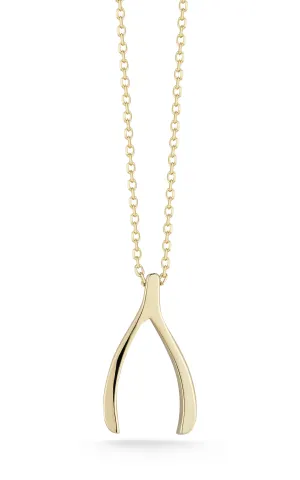 Wishbone Pendant Necklace