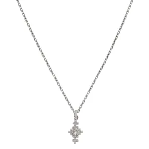 Zoe & Morgan Indie Necklace - Sterling Silver & Peach Zircon